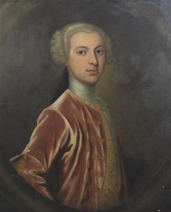 18th century Scottish School Portrait of Lord John Oliphant of Bachilton, Perthshire and Carpow, Brother of Baroness Nairne of The Hous